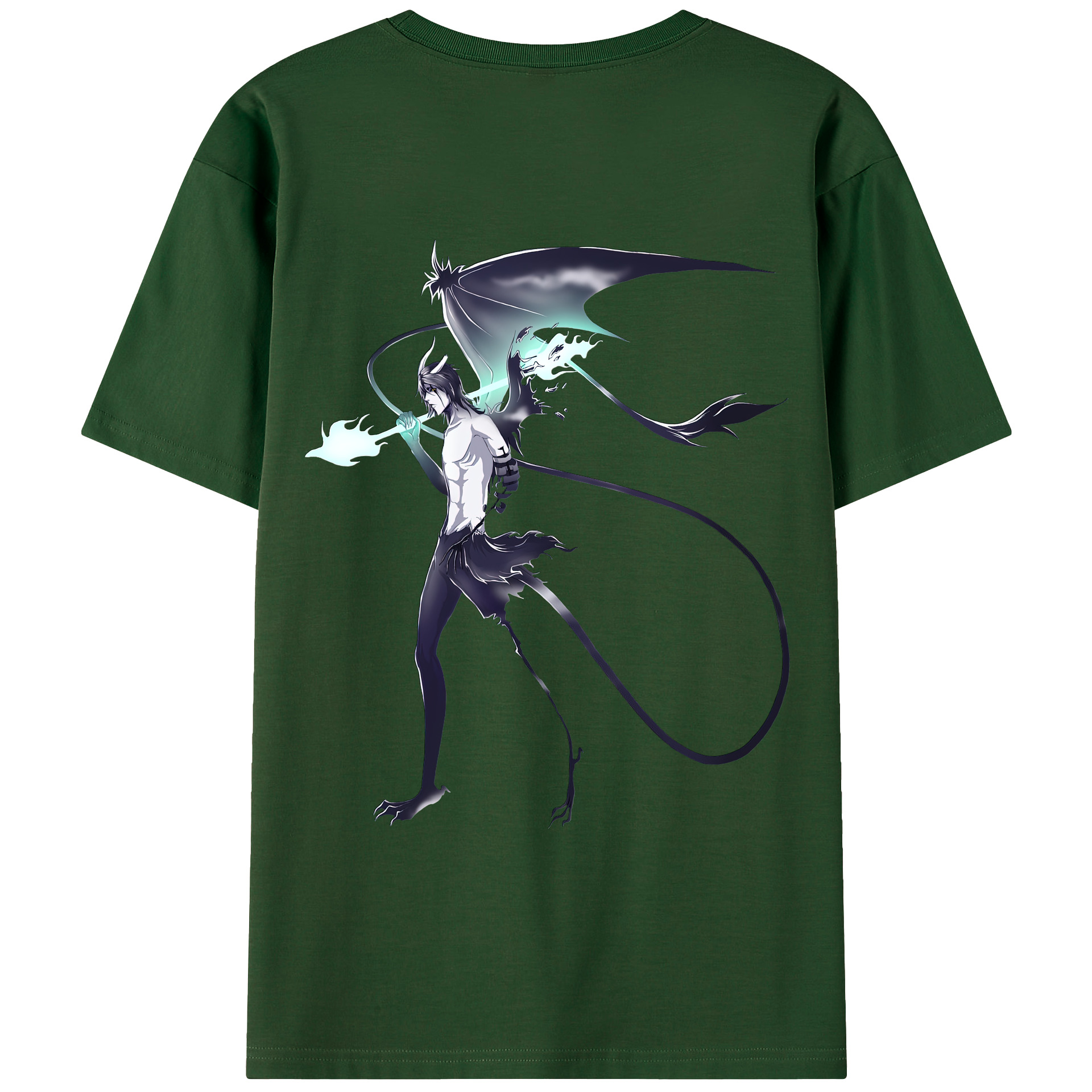 （画像用） ブリーチ ウルキオラ·シファー BLEACH Ulquiorra cifer 綿100％半袖Tシャツ（背面プリント）